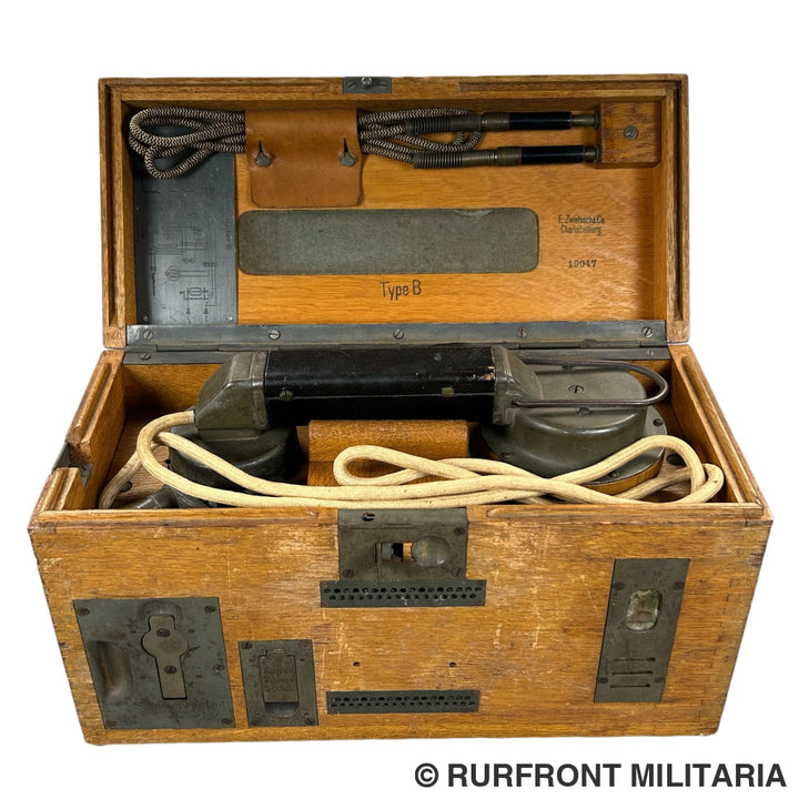 Ww1 imperial Feldfernsprecher 16 neuer Art Typ 16b matching!