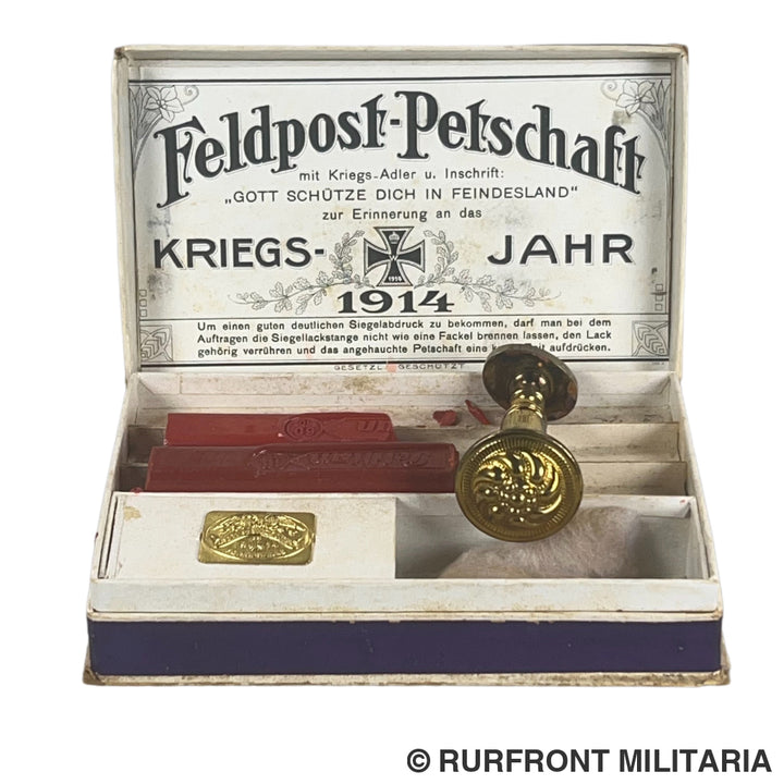 Ww1 imperial Feldpost Petschaft Stempel set 1914