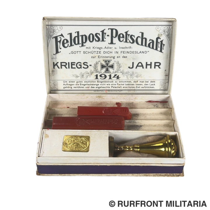 Ww1 imperial Feldpost Petschaft Stempel set 1914