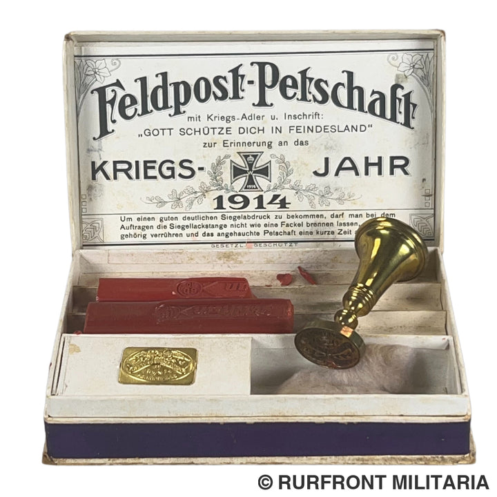 Ww1 imperial Feldpost Petschaft Stempel set 1914