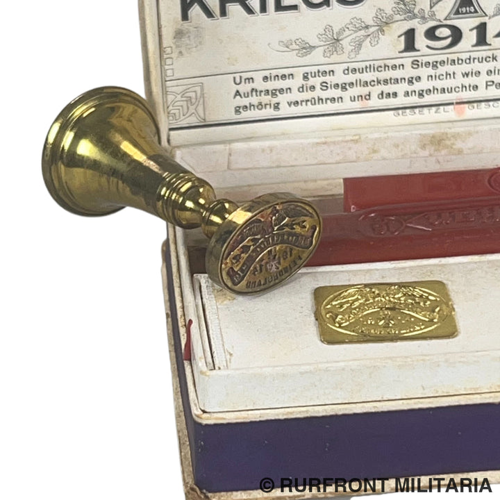 Ww1 imperial Feldpost Petschaft Stempel set 1914