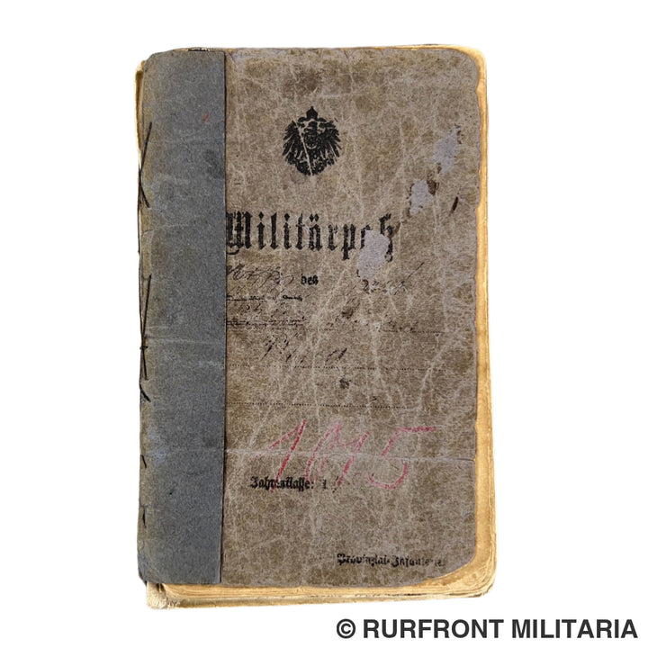 Ww1 militärpass set Florian Plewa Minenwerfer Bataillon 8 Westfront