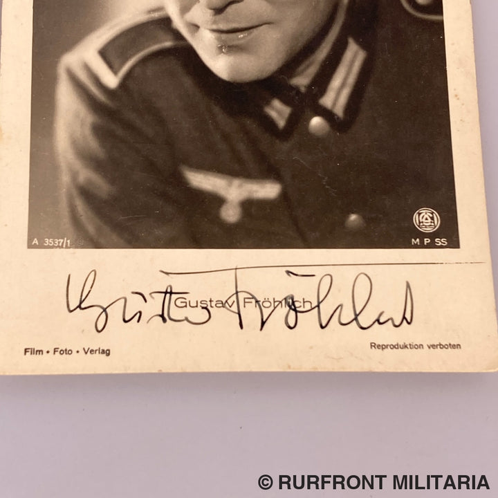 Autogrammkarte Wehrmacht Gustav Fröhlich