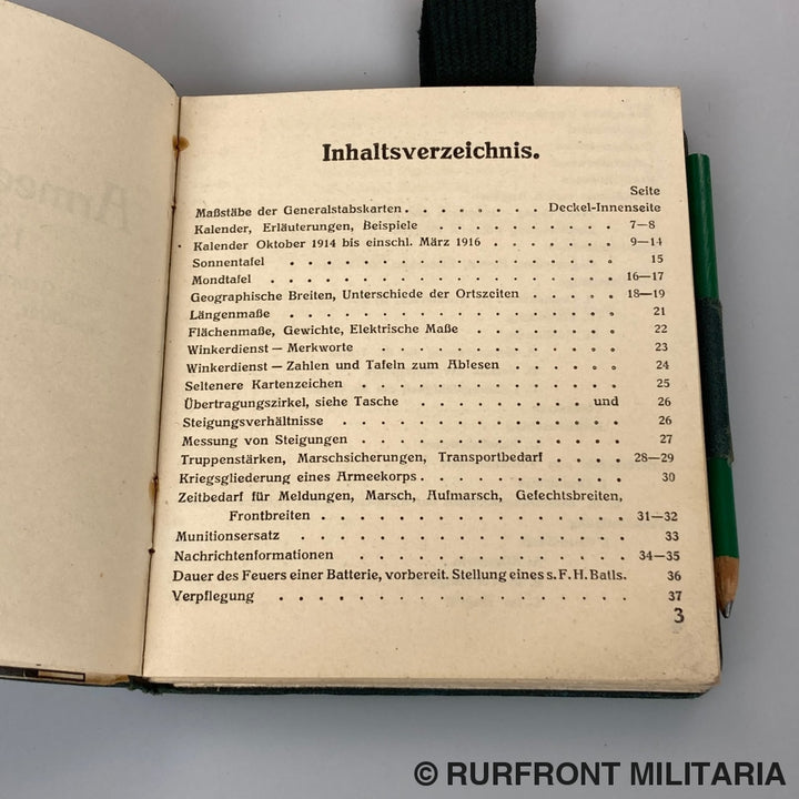 Carl Zeiss Armee Handbuch 1914-1915