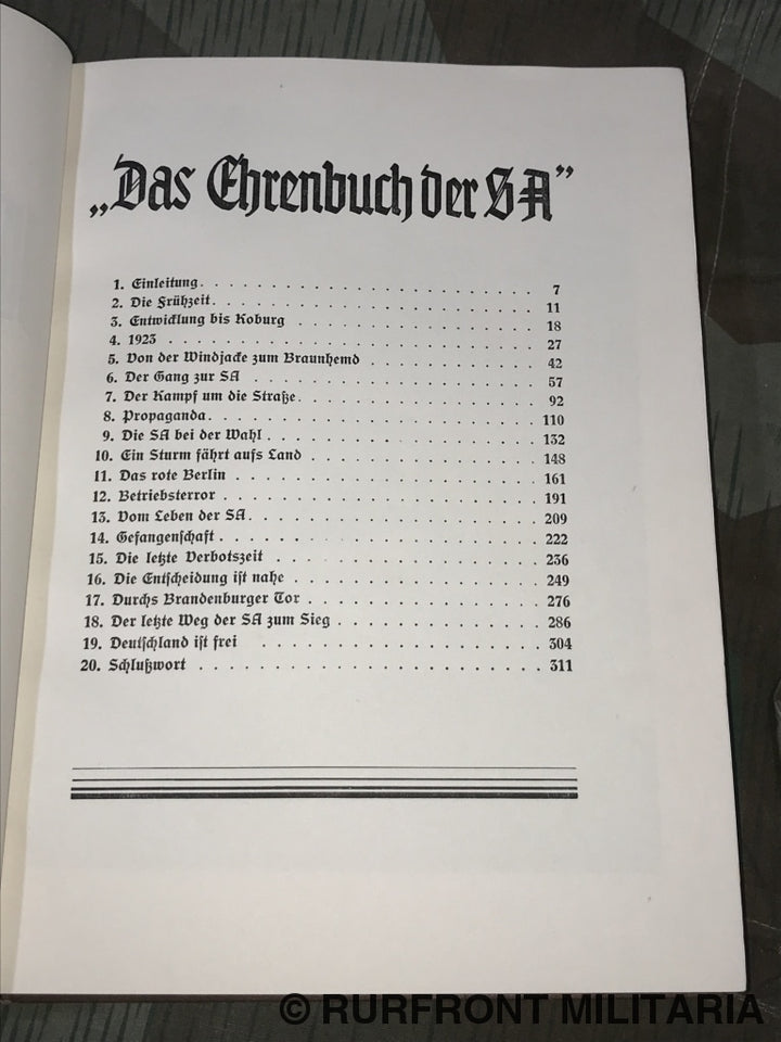 Das Ehrenbuch Der Sa.