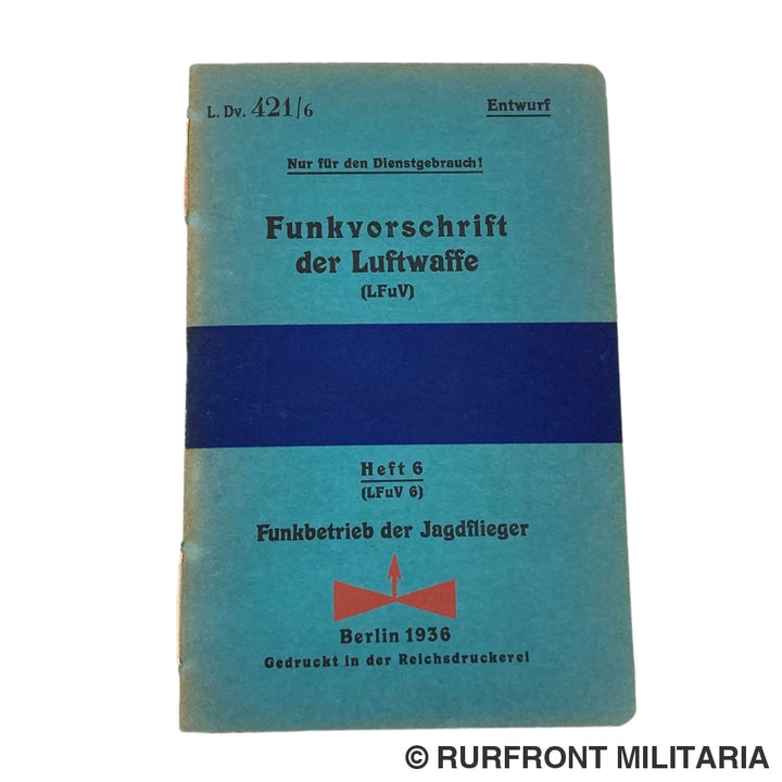 Funkvorschrift Der Luftwaffe Heft 6 Funkbetrieb Jagdflieger.