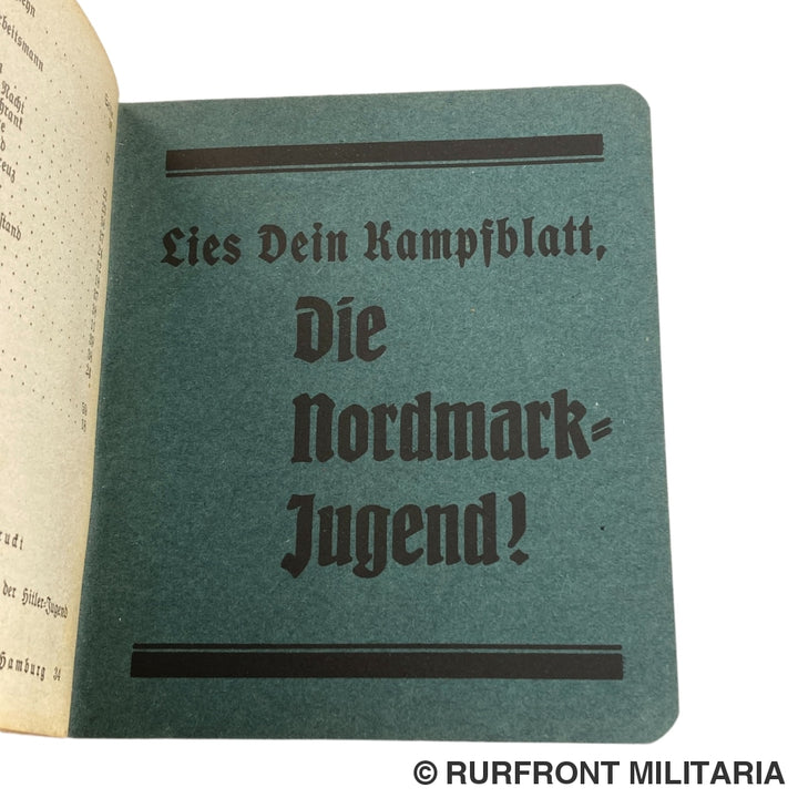 Hitlerjugend Liederbuch Gebiet 6 Nordmark