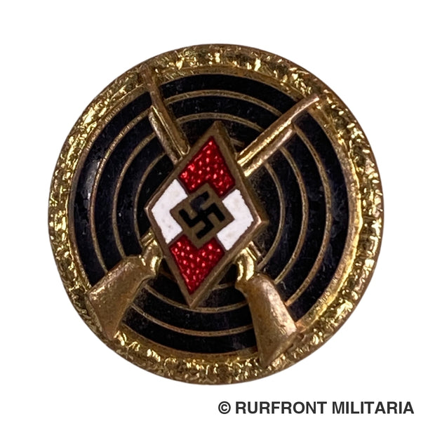 HJ shooting for – Militaria Meisterschützen badge Rurfront