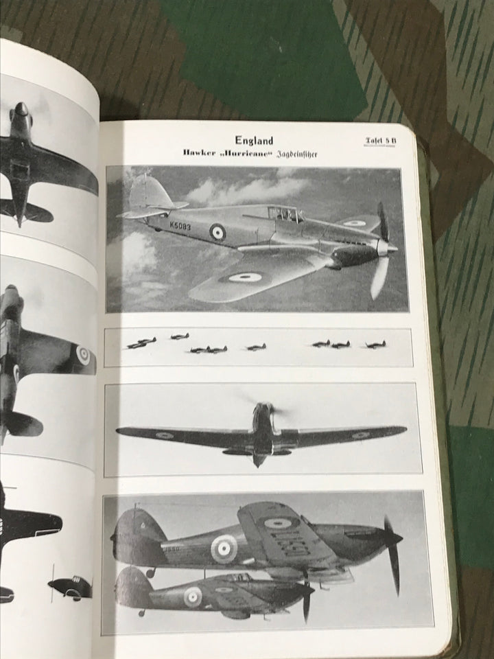 Luftwaffe 'flugzeugerkennungstafeln England'1938