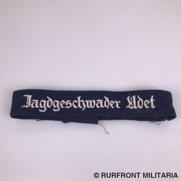 Luftwaffe Ärmelband/cuff Title Jagdgeschwader Udet