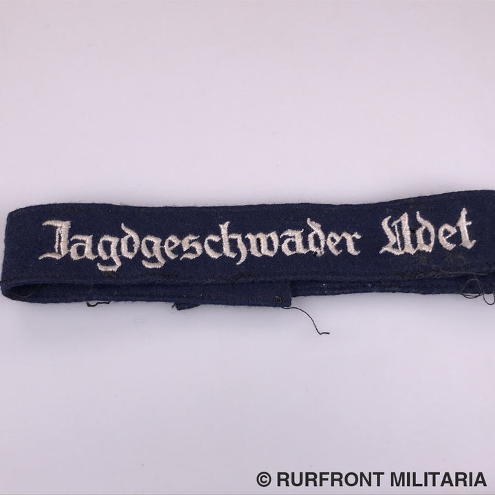 Luftwaffe Ärmelband/cuff Title Jagdgeschwader Udet
