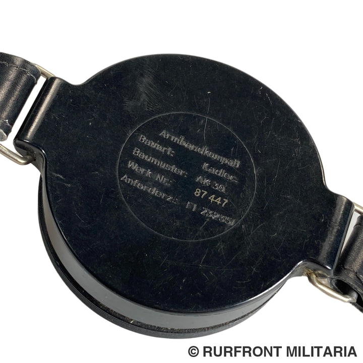 Luftwaffe Kadlec Armbandkompas Ak39 Met Verlängerungsarmband.