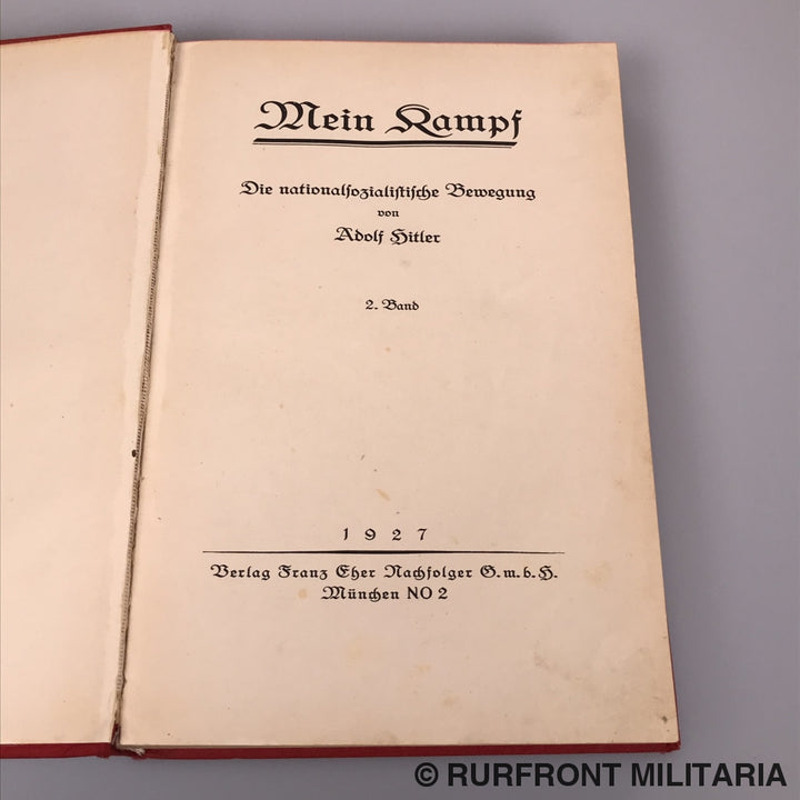 Mein Kampf 1E Druk 1927 Band 2.