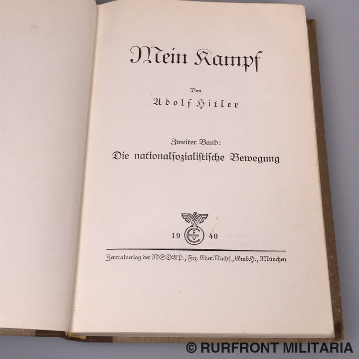 Mein Kampf Sonderausgabe Halbleder 1940