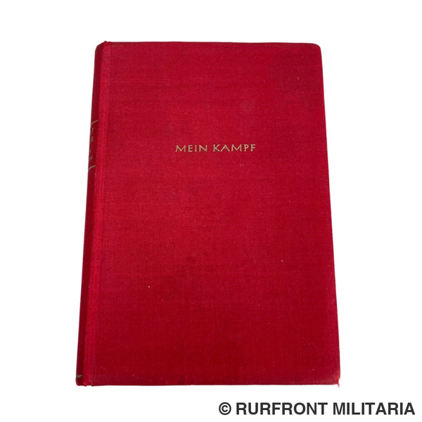 Mein Kampf Tornisterausgabe 1940 Met Persoonlijke Widmung.