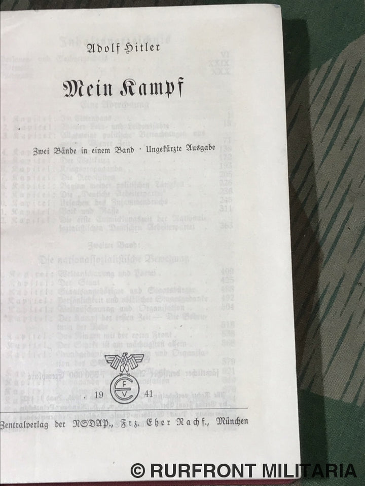Mein Kampf Tornisterausgabe 1941