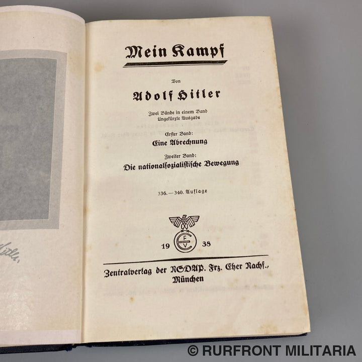 Mein Kampf Volksausgabe 1938 Met Omslag