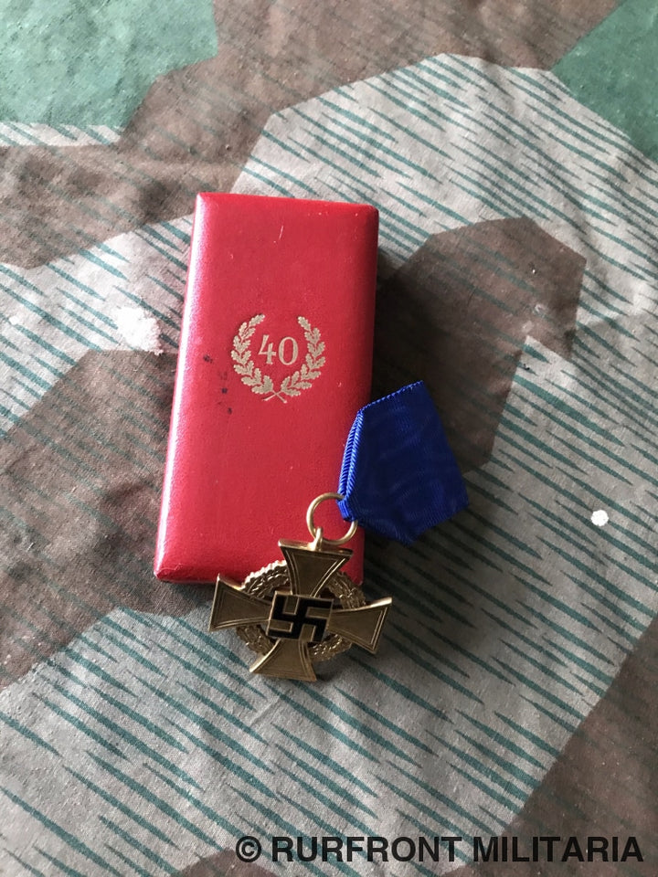 Treudienst Ehrenzeichen 40 Jaar Met Doosje Medaille
