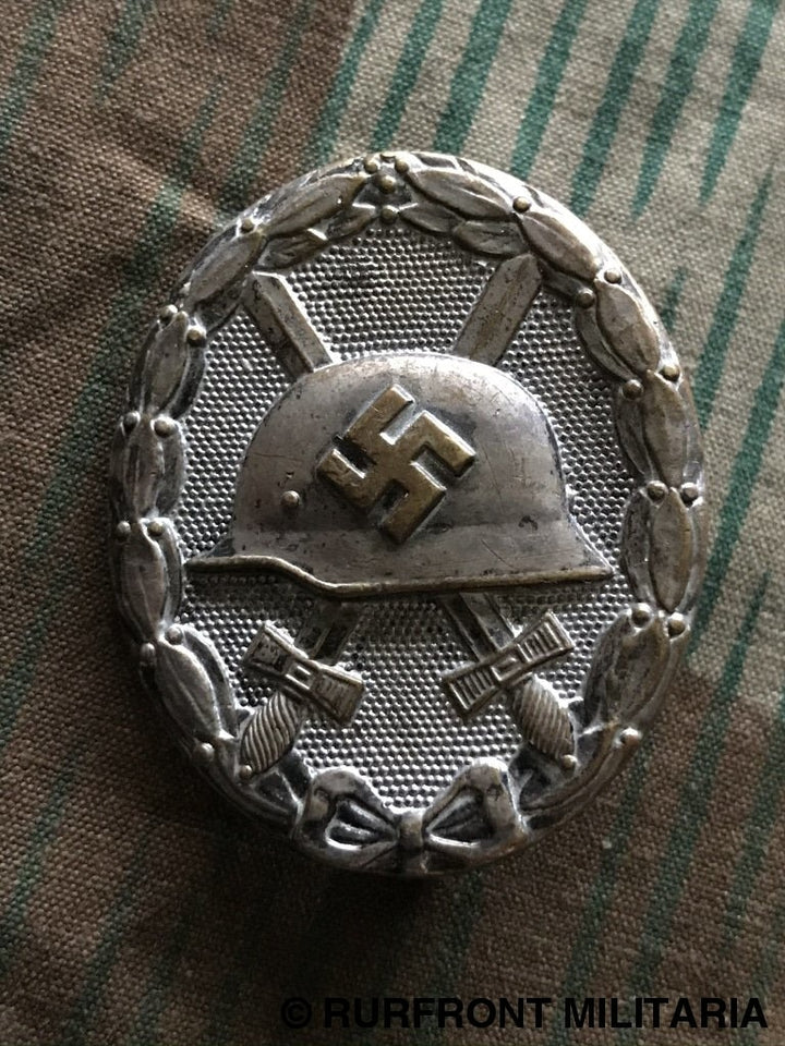 Verwundeten Abzeichen Zilver Maker 30 Buntmetal. Medaille