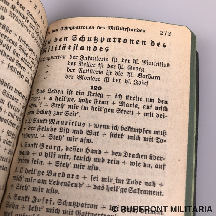 Wehrmacht Katholisches Gebet Und Gesangbuch 1939