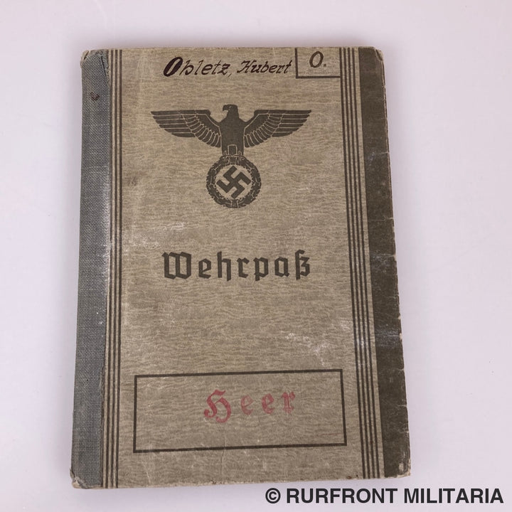 Wehrpass Hubert Ohletz Wehrmacht